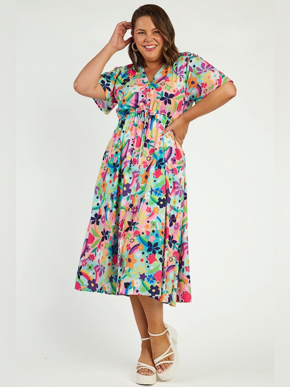 NWT Little Party Dress Marley Rainbow Bright Dress